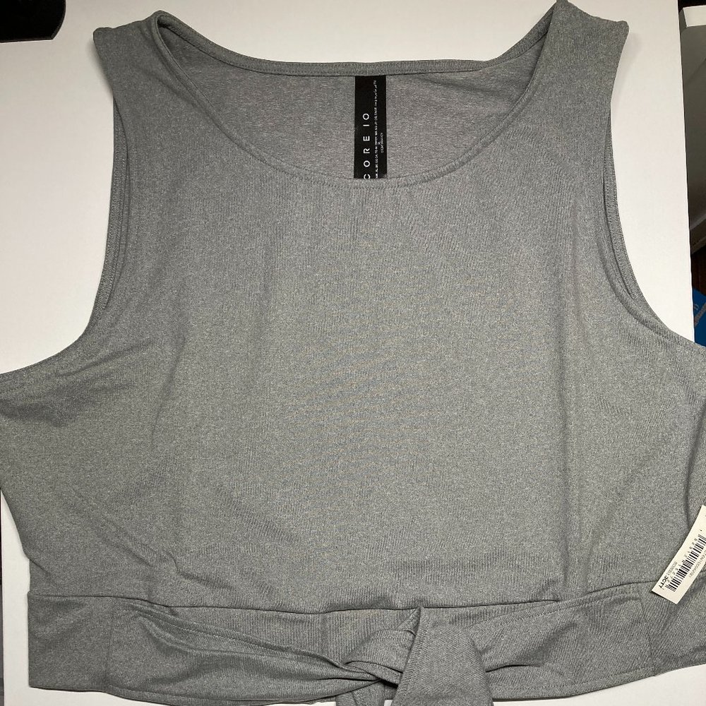 Coreio Crop Top Womans Grey Size XL New